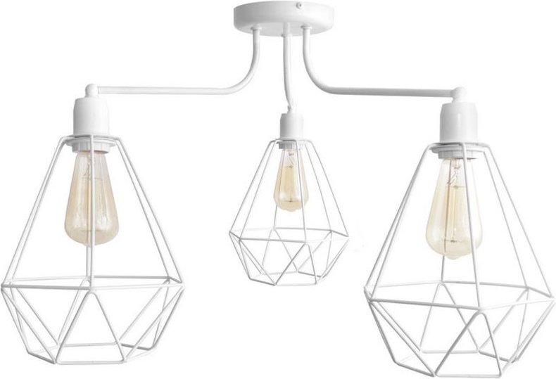 Helam - karo Halbbündige Deckenleuchte mit mehreren Armen Grau 75cm