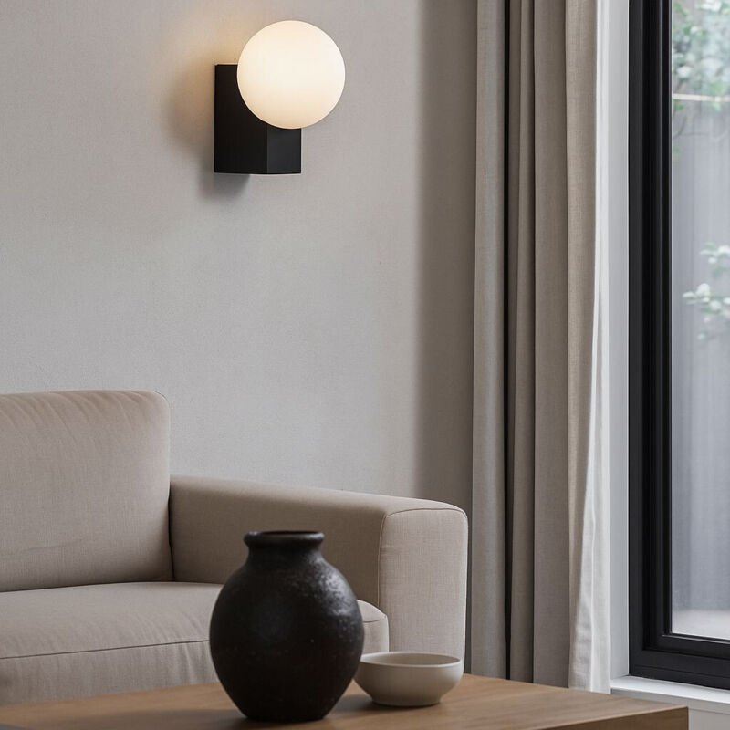 Wandleuchte Design "SIDERAL" - G9 - Kristallkugel