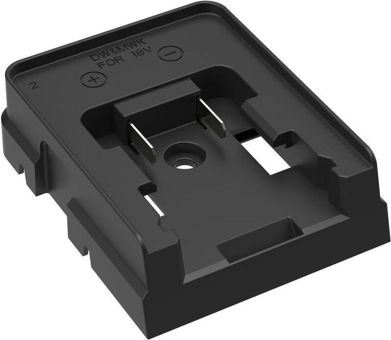 ANSMANN Adapterplatte Milwaukee und DeWalt, Adapter für Ansmann Baustrahler