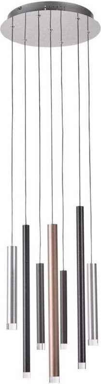 Reyna - Moderner LED-Anhänger Chrom, Warmweiß 3000K 2553lm Dimmbar - Italux