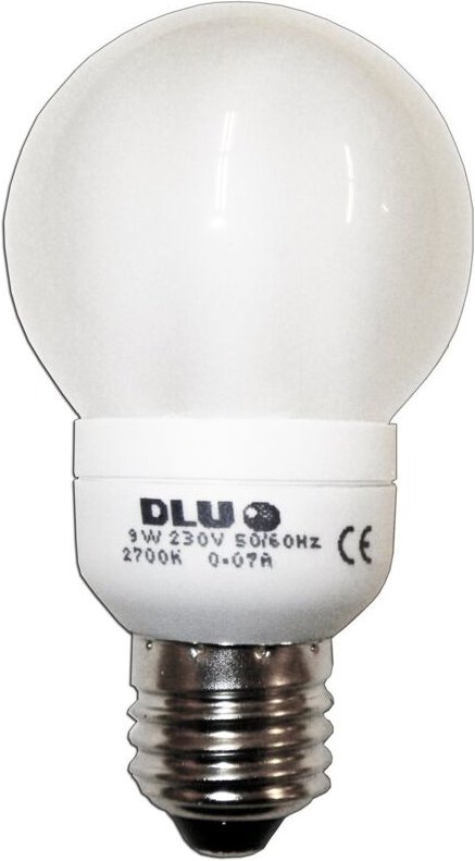 Fplus - dlu Light Elektronische Kugellampe 230V E27 9W Warm FLS84040