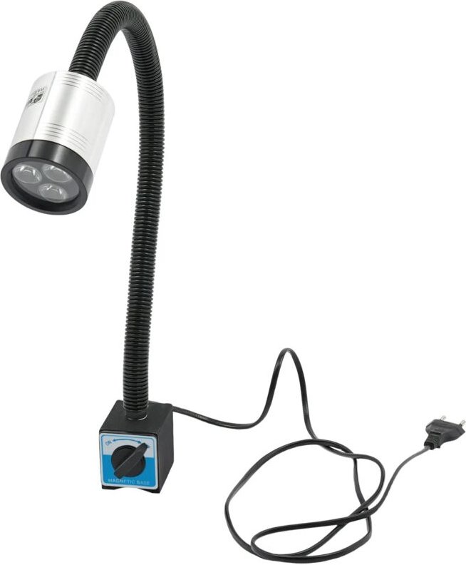 LED CNC Drehmaschine Lampe 6W Arbeitsleuchte Maschinenleuchte Flexibel Lampe Arm Werkzeug Lampe (Quadratischer Magnetfuß...