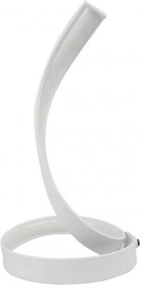 Trade Shop Traesio - Trade Shop - Moderne LED-Tischlampe, gebogen, Spiralform, 12 Watt, Nachttischlampe, Weiß, D05 -