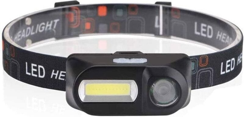 LED-Stirnlampe, Mini, tragbar, über USB wiederaufladbar, Stirnlampe für Camping, Angeln, Taschenlampe