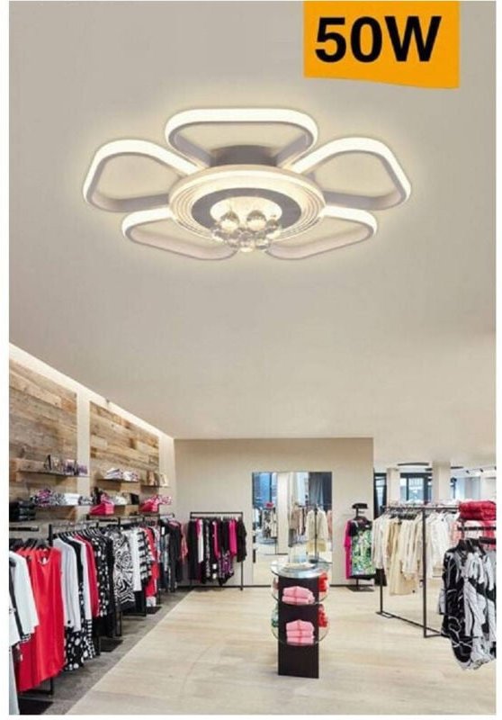 Trade Shop Traesio - Trade Shop - plafoniera led 50W forma fiore mit pendenten modern luce 6500K 3000K 4000K C42-B -