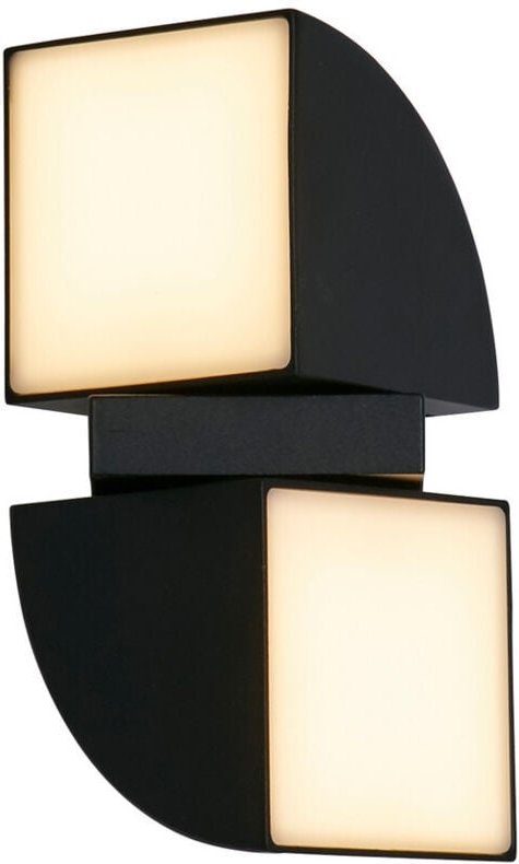 Searchlight Dakota LED Up Down Wandleuchte für den Außenbereich, Schwarz