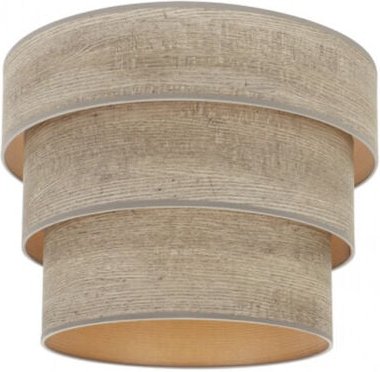 Dreifach-Pendelleuchte smile e27 grau Holz 40dx20dx26h