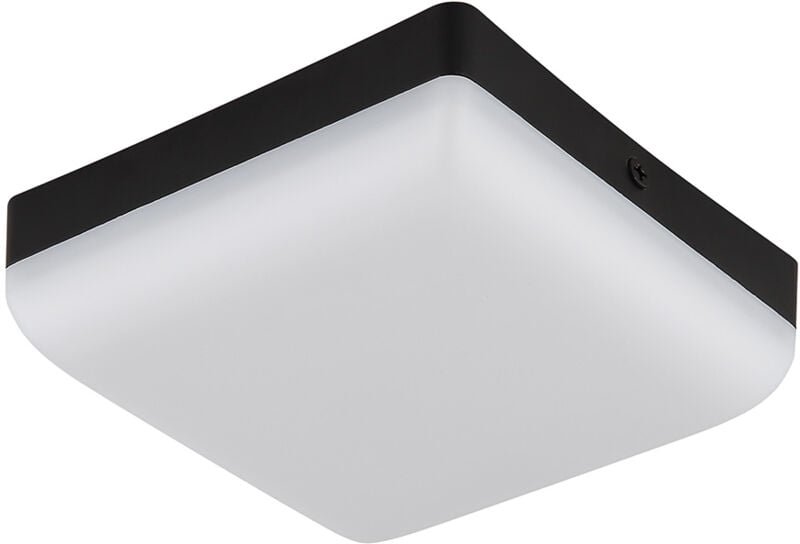 Globo - Deckenlampe Deckenleuchte led Flurlampe schwarz Küchenleuchte quadratisch l 12cm