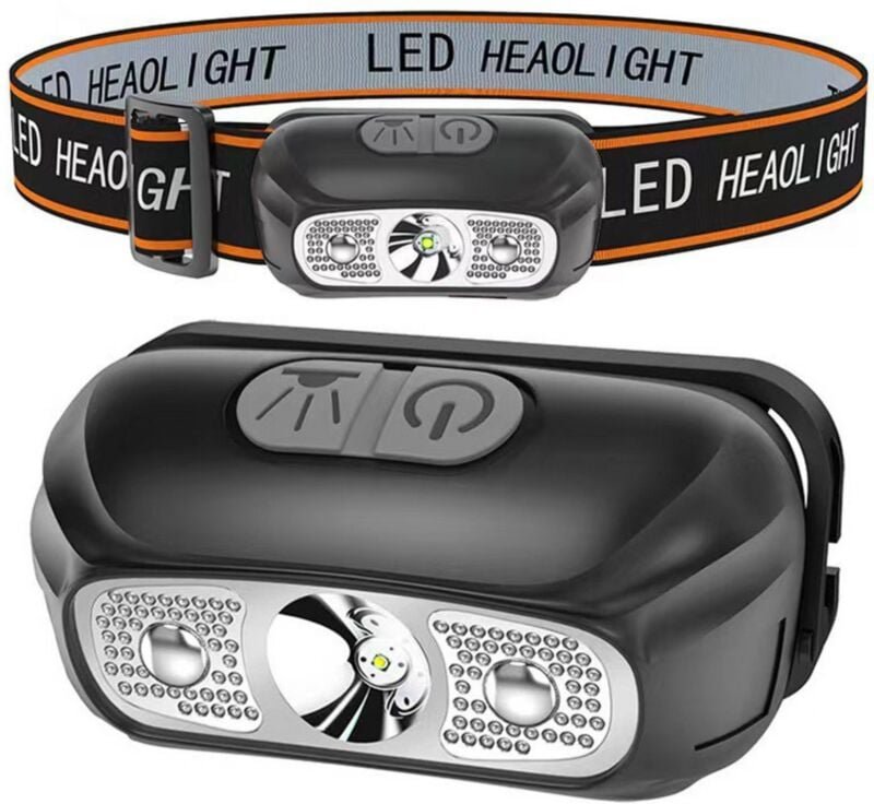 LED Headlamp, Dual Mode, USB Rechargeable, 5-Hour Runtime