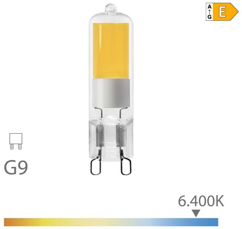 EDM - Glühbirne g9 led 5w 575lm 6400k kaltes Licht Glas