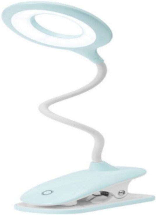 LED-Leselampe mit Klemmbefestigung, Schreibtischlampe für Kinder mit flexiblem Hals, USB-aufladbar, für E-Reader, zum Le...