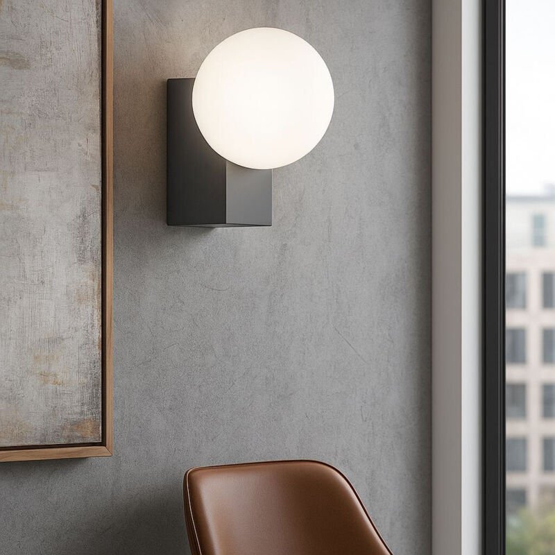 Wandleuchte Design "SIDERAL" - G9 - Kristallkugel