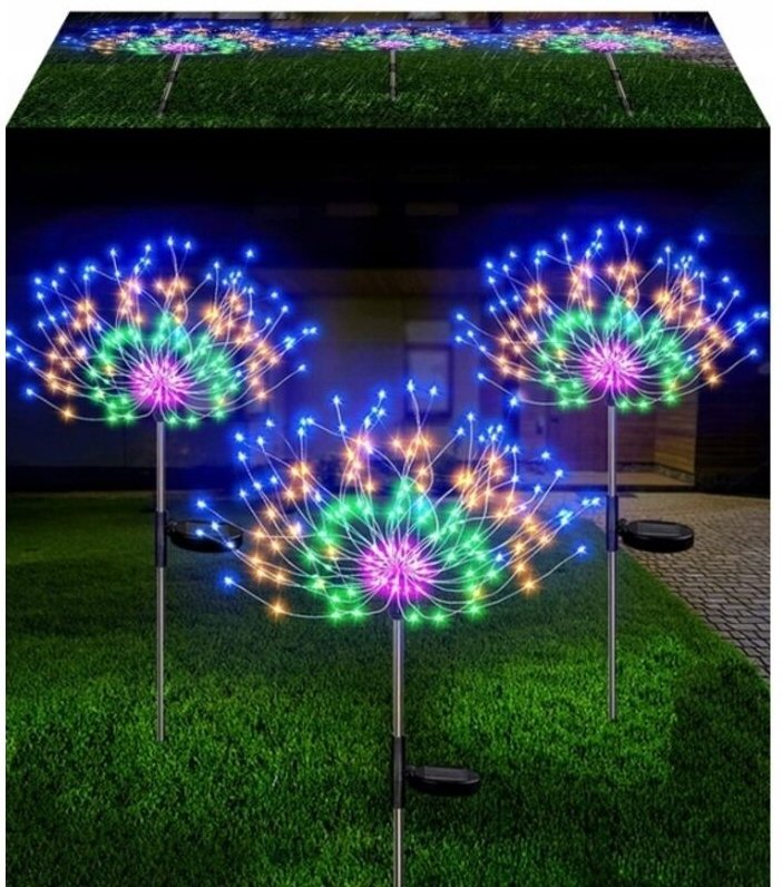 Solar Gartenleuchte DANDELION 120 LED HIT GARDEN RGB 2x WEIHNACHTEN