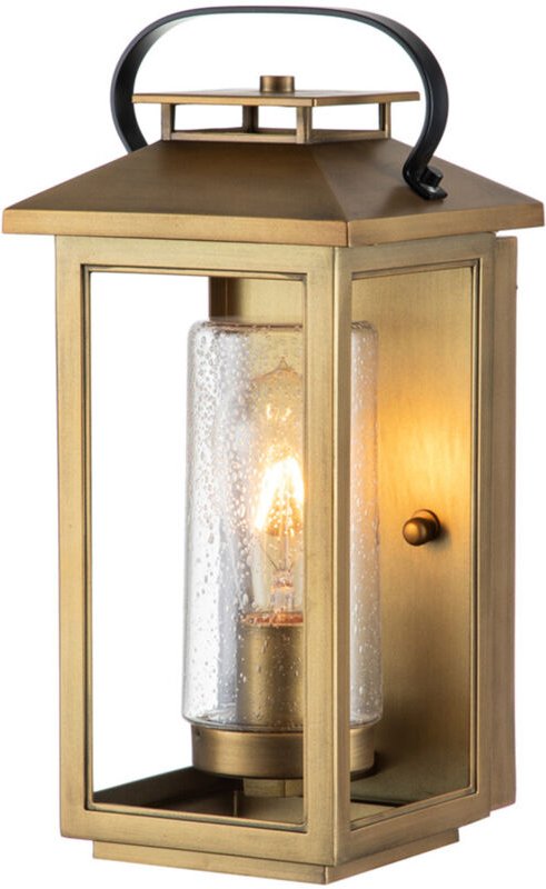 Hinkley Atwater Wandlaterne für den Außenbereich, Messing in Distressed-Optik, IP44 - Elstead