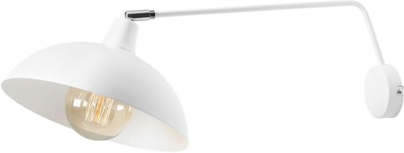 Licht-erlebnisse - Wandlampe Metall 27 cm breit Weiß E27