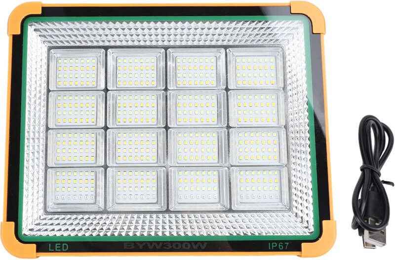 Portable Solar Work Light 4 Modi 300W 25000 lm 10000mAh Batterie wiederaufladbares IP65 -led mit Klammer - Eosnow