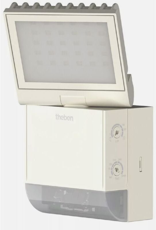 1020800 theLeda S8-100 wh LED-Strahler i integrierter Bewegungsmelder i weiß i 8,5 w i Wandmontage i Lichtfarbe 4000 k i...