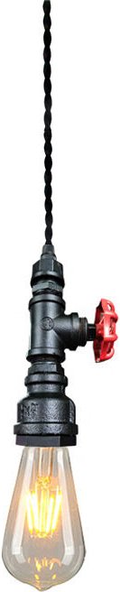 Fitags - Kreative Vintage Pendelleuchte Retro Industrie Kronleuchter Eisen Wasserrohr Hängeleuchte Art Deco E27 60W Maxi...