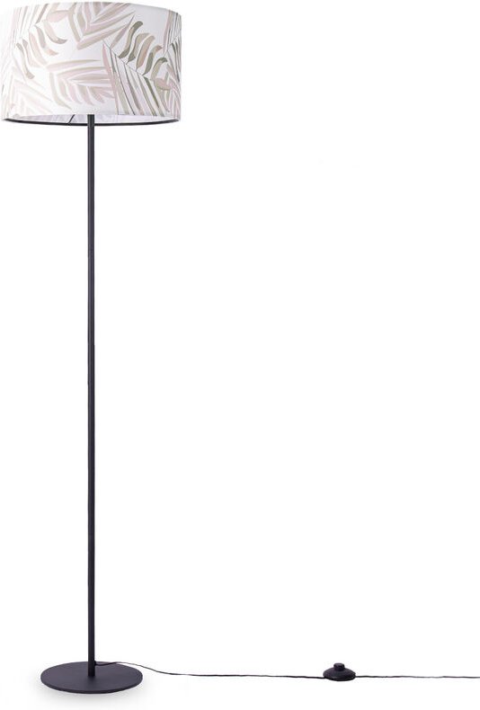 Paco Home - Stehlampe Lampe Leselampe Kinderzimmer Deko Wohnzimmer Büro Lampenschirm Palme Grün (Ø38cm), Stehleuchte - S...