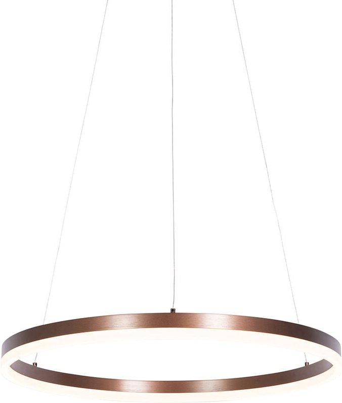 Design-Hängelampe Bronze 60 cm inkl. LED 3-stufig dimmbar - Anello