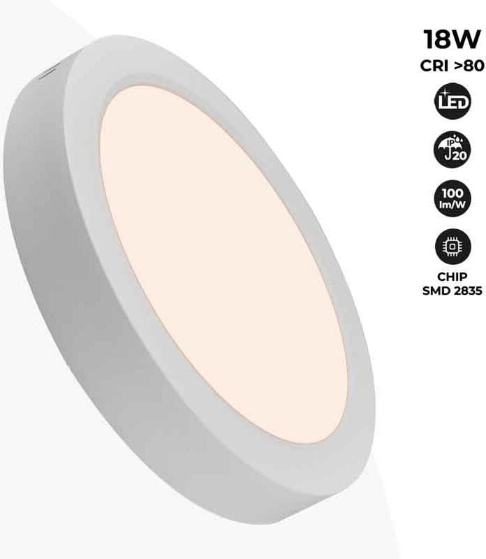 Barcelona Led - LED-Deckenanbauleuchte 18W High Efficiency