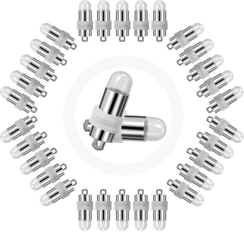 YMYNY 30 Stück Mini-Tauch-LED-Lichter, wasserdicht, für Party-Dekoration, Hochzeit, Halloween, Weihnachten, Festival, Li...