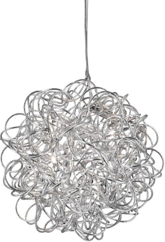 Scribble - 6 Light Ribbon Deckenanhänger Chrom, G4 Glühbirne - Searchlight