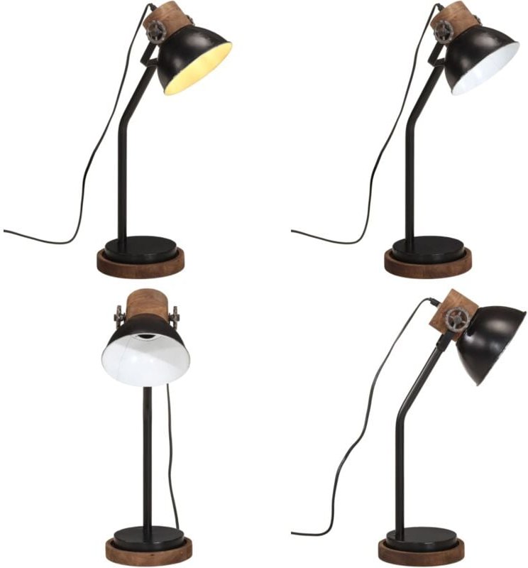 Thumbnail - Schreibtischlampe 25 w Schwarz 18x18x60 cm E27 - Industrielampen - Schreibtischlampe - Stehleuchte - Wohnraumleuchte - E...