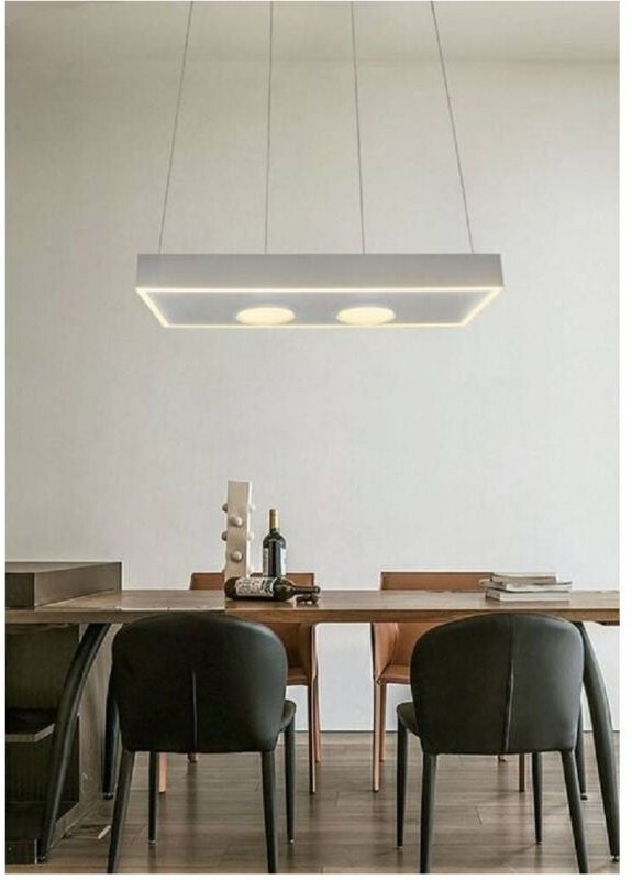 Trade Shop - moderne minimale led-kronleuchter-pendelleuchte 40W natürliches warmes licht LP-08B -