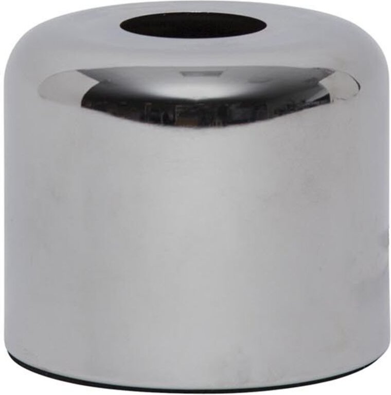 Star Trading - E27 Lampenbasis ,Glans', Metall, chrom silber, h 10cm, ø 12cm