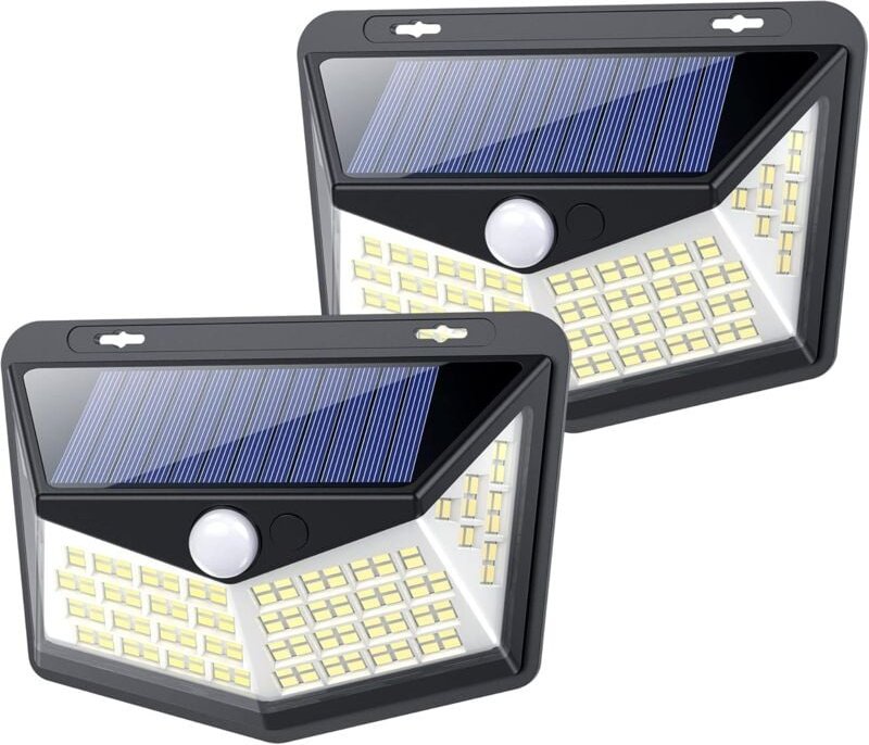Thumbnail - Solarleuchten für den Außenbereich, 164 LEDs, Solarleuchten für den Außenbereich, Bewegungsmelder, superhell, 270° Beleu...