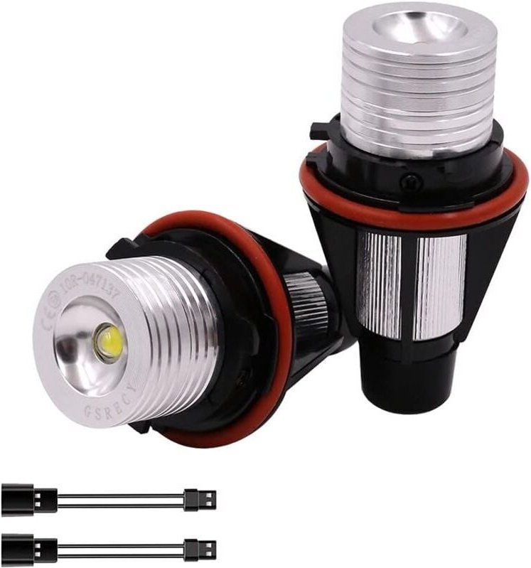 Odipie - Pack 5W led Autolampen Angel Eye Halogen Scheinwerferringe Weiß