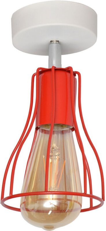 Tube Halbbündiges Licht Weiß, Rot 10cm - Helam