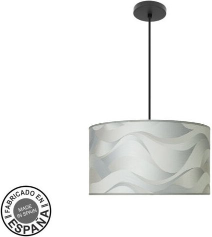 Fashion Hängeleuchte 2xe27 schwarz/grau wave regx40x40cm mit Diffusor