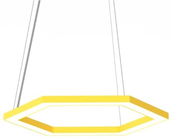 Lumicom - esagono sospensione Ø40 monocolore opaco