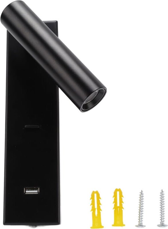 Led Wandlesen Lesend Leicht Einfacher stilvoller mit Switch usb -Anschluss für Innenschlafzimmer 100‑240V montiert - Eos...