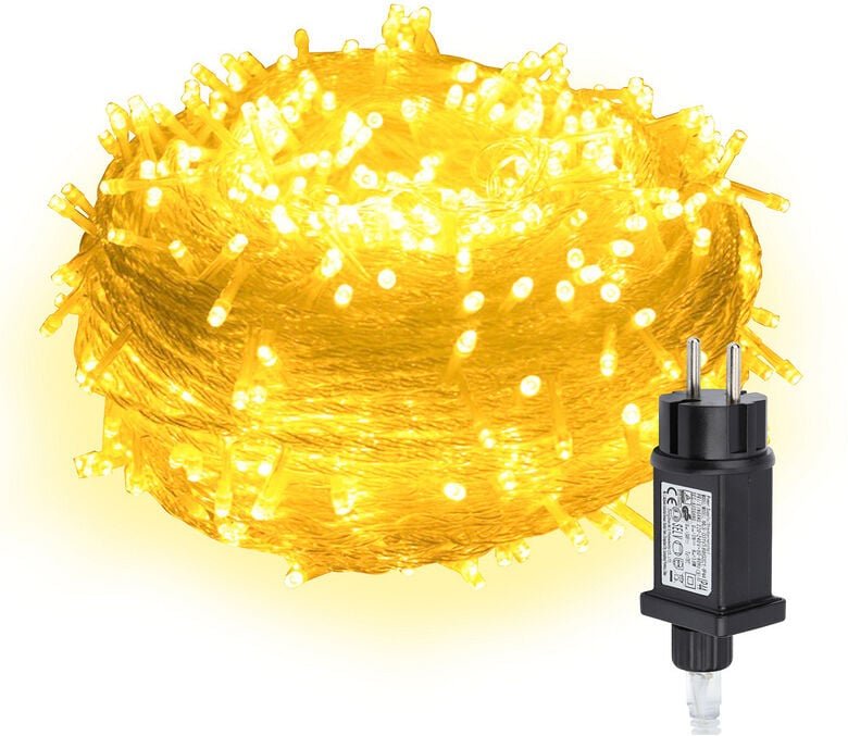 Thumbnail - VINGO 30M 300 Lichterkette LED Lichterkette Warmweiß 8 Lichtmodi Party Garten Innen Außen Weihnachtsbeleuchtung Deko