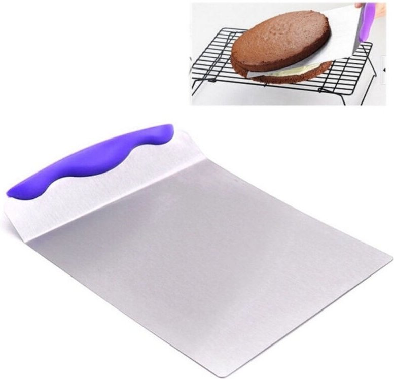 Trade Shop Traesio - Trade Shop - Edelstahlspatel, horizontal, aus Stahl, Kuchenschneider, Kuchenschneider, Füllungen -