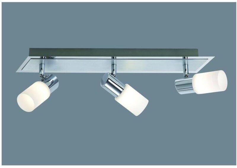 Trio - 3-flammiger led Deckenstrahler clapton mit Glasschirmen, Breite 50cm