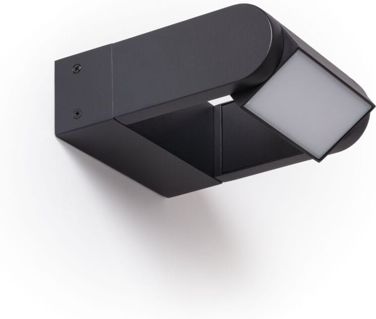 LED-Wandleuchte 6W Aluminium Byum Schwarz Schwarz