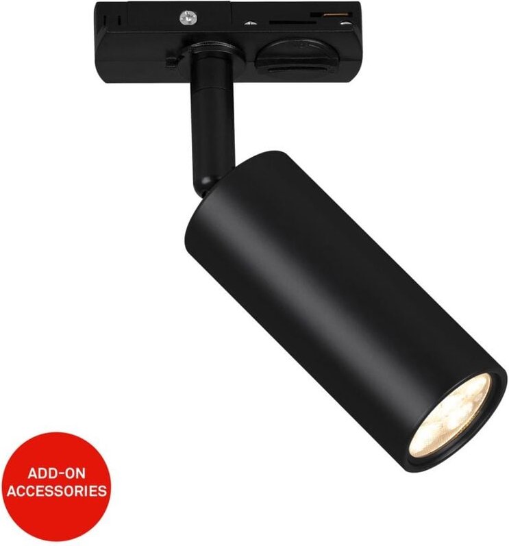 Briloner Rail Schienensystem, Dimmbar, Schwenkbar, Drehbar, Kombinierbar, Schwarz, Ø4 x 10 cm