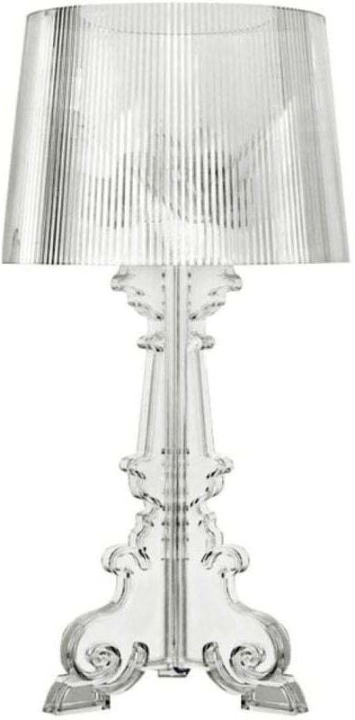 Tischlampe - Kleine Designer-Wohnzimmerlampe - Transparente Lampe - Acryl, Kunststoff