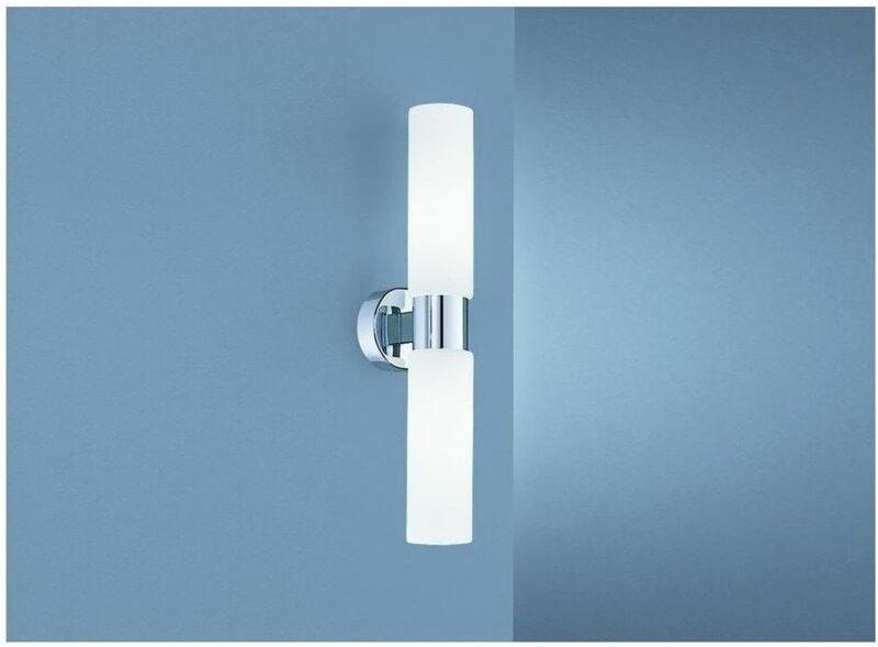 Wandanbauleuchte 2x40W chrom Wandleuchte Leuchte Beleuchtung Lampen Wanddeko TOP