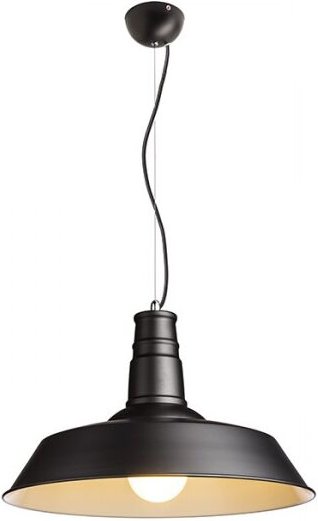 Lampadario lampada goldie 46 a sospensione nero/bianco 230V E27 42W