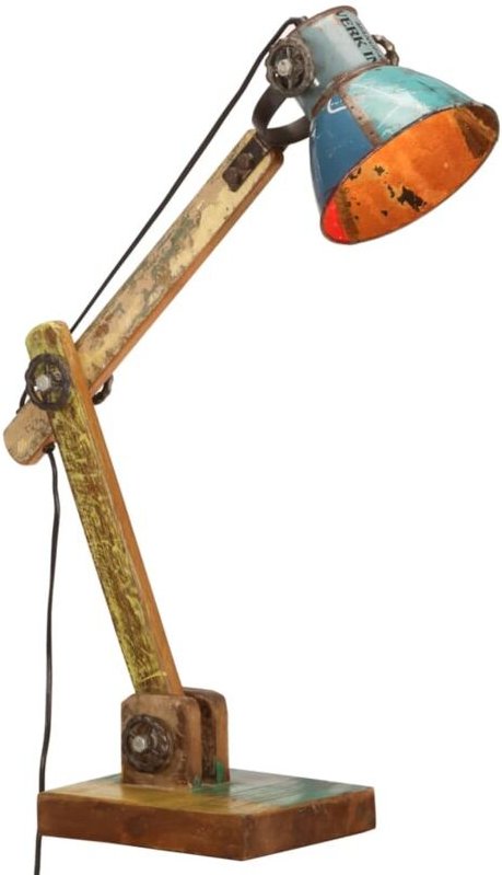 Schreibtischlampe Industrie-Stil Mehrfarbig Rund 23x18x95cm E27 vidaXL