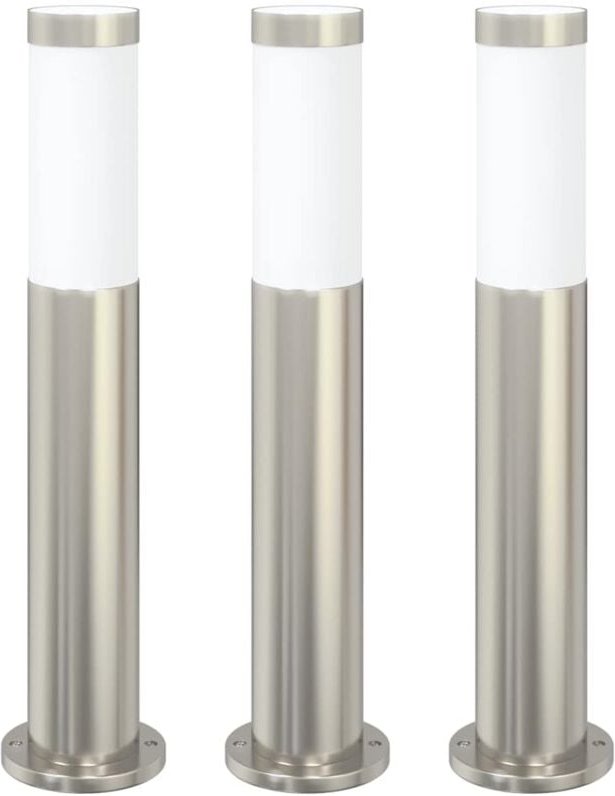 Pollerleuchten 3er 50 cm Edelstahl IP44 vidaXL