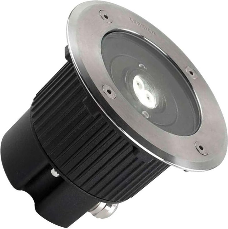 Leds-C4 Gea - Außen led led Einbau Boden Uplight Edelstahl poliert 12,5 cm 549 lm 4000K IP67