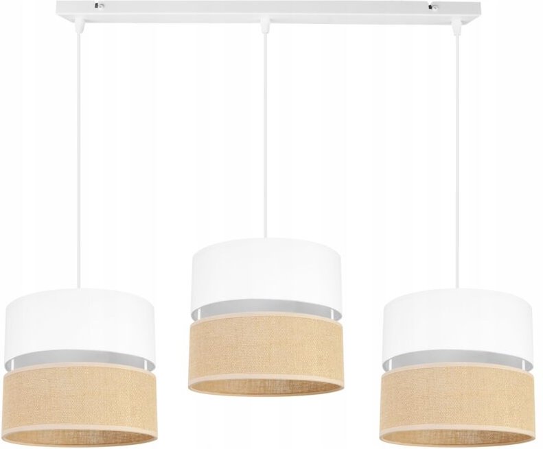 Hängelampe, Deckenleuchter, Lampenschirm 20 cm, weiß