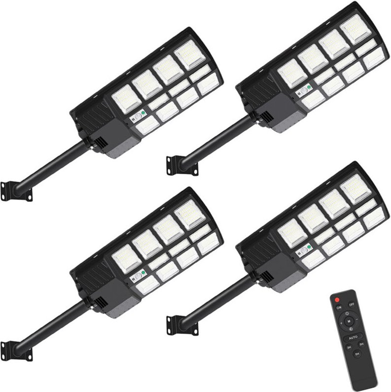 Randaco 400 LED 4X Solarlampen für Außen Bewegungsmelder IP67 Solarleuchte Solarlampe 400w Wasserdichte Wandleuchte Gart...