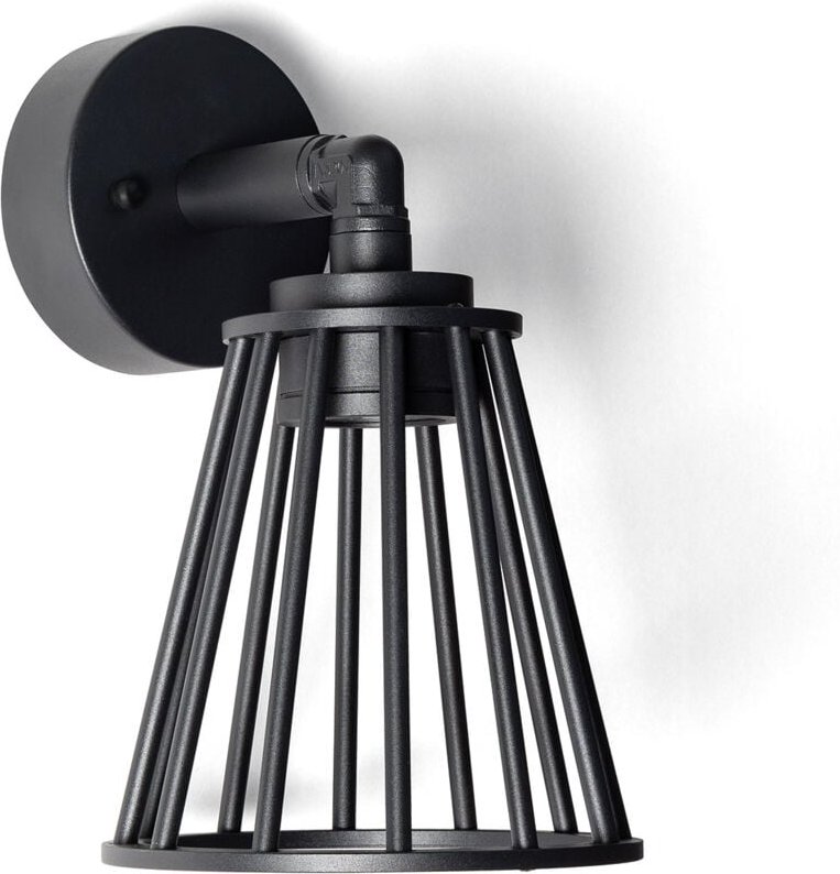 Led Wandleuchte Außen 6W Aluminium Bradda Schwarz